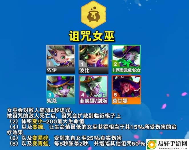 云顶之弈s12诅咒女巫羁绊介绍