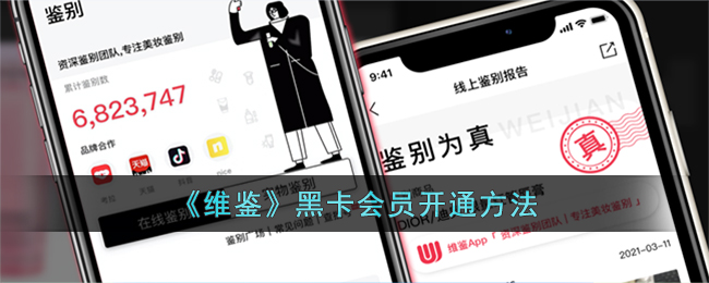维鉴黑卡会员开通方法