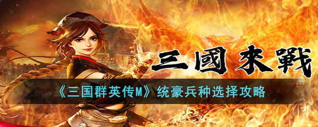 三国群英传M统豪兵种选择攻略