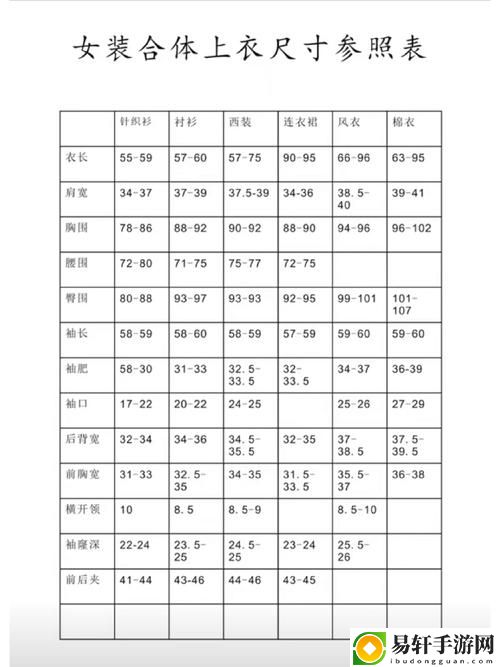 国产尺码和欧洲尺码表2022免费不花钱，网友：“终于找到了我的合适尺码！”