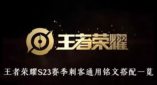 王者荣耀S23赛季刺客通用铭文搭配一览