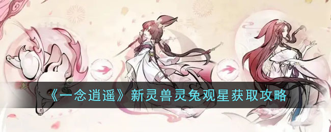 一念逍遥新灵兽灵兔观星获取攻略