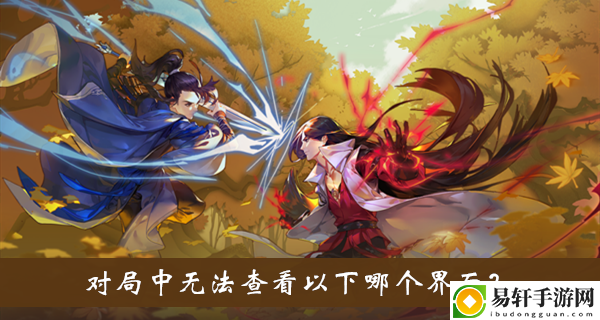 对局中无法查看以下哪个界面答案介绍